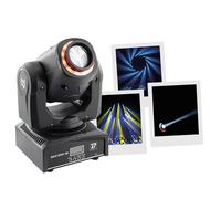 BoomToneDJ Maxi Spot 30 Tête mobile LED RGB 30W Lyre spot pour soirée Disco DJ Eclairage de scène Spot DMX Automatique Détection musicale. Lumière 7 gobos Shake Stroboscope pour bar, Club, mariage.