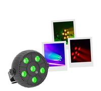 BoomTone DJ Mega LED 6x3W - Projecteur à LED RGB compact - Effets lumineux automatiques ou musicaux - Plug & Play - Éclairage festif puissant pour soirées, bars, DJ sets et événements à domicile