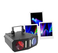 BoomTone DJ MoonStrob - Noir - Jeu de lumière à LED combo 2-en-1 qui offre des performances lumineuses incroyables - Moonflower - Stroboscope à LED blanches 12x1W.