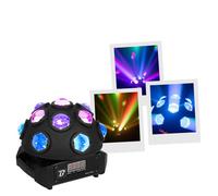 BoomTone DJ Nova Twist - Jeu de lumière LED Beam RGBW rotatif - 13 faisceaux multicolores 13 LED 15 W DMX Auto Audio...