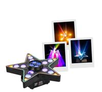 BoomTone DJ Star Beam Effet lumineux LED 3 en 1 avec rotation en continu - B-Eye, Be