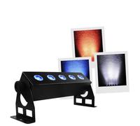 BoomTone DJ Super Babybar Barre LED Couleur RGBW Noir 5 LED 36cm, par LED Wash, Lumières de scène RVBW, Télécommande IR, Contrôle DMX, Mode Musical, Auto ou Manuel. Light pour DJ Club Scène Mariage