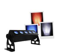 BoomTone DJ Super Babybar Barre LED Couleur RGBW Noir 5 LED 36cm, par LED Wash, Lumières de scène RVBW, Télécommande IR, Contrôle DMX, Mode Musical, Auto ou Manuel. Light pour DJ Club Scène Mariage