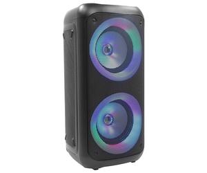 BoomTone DJ Traveler 400 Enceinte sur Batterie, idéale pour Les DJ Mobiles et Les fêtes privées, Bluetooth, lumière intégrée, USB/SD, Poignée de Transport télescopique.