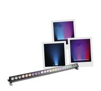 BoomToneDJ ColorPix Barre LED couleur 24x3W RGB de 1m. Eclairage de scène Noir Wash, Blinder, Ambiance lumineuse. Projecteur linéaire 24 LED. Pilotage DMX, Manuel, Automatique, Détection musicale.