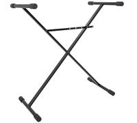 BoomToneDJ KS1 Support pour clavier Stand X réglable en hauteur de 65 à 95cm. Support pour piano numérique, clavier, synthétiseur, clavier maitre, stand DJ. Facile à transporter. Charge maxi 15kg.