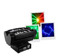 BoomToneDJ – Jeu de lumières LUDIPOCKET 360 – Projecteur LED RGBW 12W 360°, DMX, Détection musicale