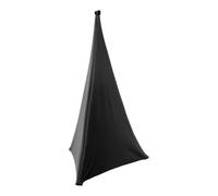 BoomTone DJ Housse lycra LYC-ST120-BK triangulaire pour pieds d'enceinte Noir 160 cm Ignifugé