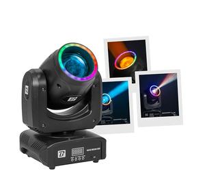 BoomToneDJ Maxi Beam 100 - Lyre Beam LED 100W CREE avec faisceau 2°, prisme 6+12 facettes, gobos fixes, couleurs, strobe, DMX 12/14 canaux, PAN/TILT rapide - Éclairage scène et DJ