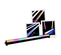 BoomToneDJ Skybar v3 Barre LED couleur RGB de 1m. Eclairage de scène Noir Wash Beam Blinder Ambiance lumineuse. Projecteur linéaire 224 LED Pilotage DMX, Manuel, Automatique, Musique pour Club, Déco.