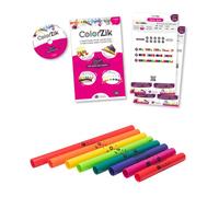 Boomwhackers - 8 tubes à sons + Partitions - Musique Pop Rock & Dance - Enfant