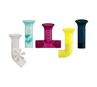 Boon Jouet de bain B11379 5 pièces pour bébés 1-4 ans, tubes multicolores
