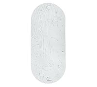 Boon Griffle Tapis de bain texturé antidérapant pour bébé, crochet de suspension et trous de drainage, tapis de bain, gris