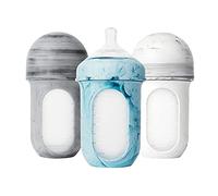 Boon NURSH Lot de 3 biberons réutilisables en silicone, 227 ml, pour coloration batik