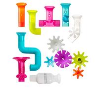 Boon - Jouet de bain Pipes Cogs Tubes - Lot multicolore pour bébés et tout-petits (1-4 ans)