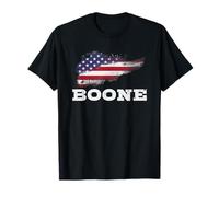 Boone Birthday First Name Family Last Name Flag T-Shirt