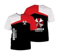BOONEE Tee Shirt Homme Resident Evil Style Décontracté, Tee Shirt à Manches Court Humour Cotton, Tshirt Idée Cadeau Homme Original-Black||2XL