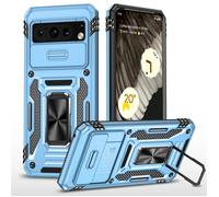 BOONGET Coque Google Pixel 8 Pro Caméra arrière de protection de précision Coque Armure robuste - Bleu clair