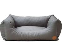 Boony Jack and Vanilla - Sofa pour Chien JV Classy - Panier de Couchage Durable et Tout Confort pour Chiens - Simili Cuir, Couleur Elephant, M, 80 x 60 x 25 cm