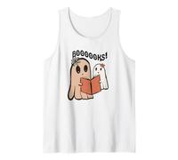 Booooks Reading Reading Ghosts Book Lover Halloween Graphic Débardeur