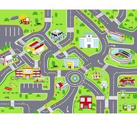 Booooom Jackson Tapis de jeu de voiture - Tapis de route pour enfants