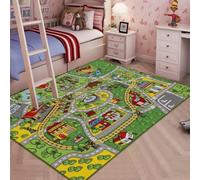 Booooom Jackson Vert Tapis Voiture Enfant (Vert Tapis Voiture, 133 x 190 cm)