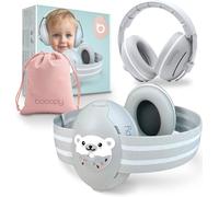 BOOOPY ® Casque Anti Bruit Bebe - Casque Anti-Bruit Enfant - Réduction Bruit de 25 dB Accessoire Bebe Naissance Protection Auditive Concert Avion lieu bruyant Pour Bébé 0 à 3 Ans Cadeau Bebe 1 An