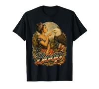 Boop Hand Nose Girl Eagle Mona Lisa Style 4 Juillet T-Shirt