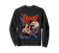 Boop Hand Nose Girl EagleUSA Flag Heavy Metal 4 Juillet Sweatshirt