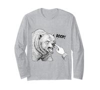 Boop The Angry Bear Design pour Les Amoureux des Animaux et Le Plaisir Manche Longue