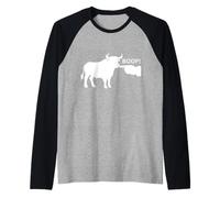 Boop The Angry Bear Design pour Les Amoureux des Animaux et Le Plaisir Manche Raglan
