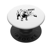 Boop The Angry Bull Design pour Les Amoureux des Animaux et Le Plaisir PopSockets PopGrip Adhésif