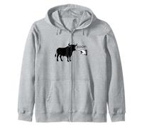 Boop The Angry Bull Design pour Les Amoureux des Animaux et Les Moments de Plaisir Sweat à Capuche