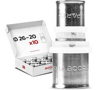 BOOPARTS - 10 Pièces - Manchon Réducteur à Sertir Ø26-20 mm | Accouplement Multicouche Contour TH | Raccord Plomberie Chauffage Étanche pour Eau Chaude et Sanitaire