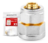 BOOPARTS - raccord multicouche 16-1/2" (15-21) a visser - Manchon femelle multicouche - raccord plomberie pour tube multicouche 16