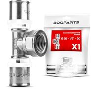 BOOPARTS - Té Femelle à Sertir Ø20-1/2"-Ø20 | Raccord Multicouche Profil TH pour Tubes PER, PEX et Multicouche | Plomberie et Sanitaire