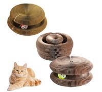 Boopz Ball for Cats, Flexible Cat Scratcher, Cat Scratcher Cardboard with Bell-Ball, Indoor Interactive Scratch Pad Kitten Toy (C#1-3 PCS)