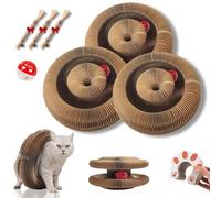 Boopz Balle pour chat, griffoir flexible pour chat avec clochette et piste d'aventure, jouet magique pour chat organe magique à griffer, exercice physique mental interactif et transformable pour chat