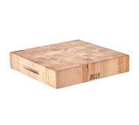 Boos Block Billot De Boucher Professionnel - Planche Bois De Bout - Billot De Cuisine - Planche Erable d'Amérique du Nord - 38 x 38 x 7,5 cm