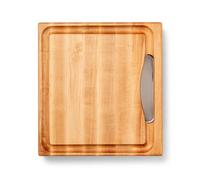 Boos Block Planche à Découper Avec Égouttoir - Planche Erable d'Amérique Du Nord - Billot De Cuisine - Planche a Decouper Professionnelle - 38 x 35 x 6 cm