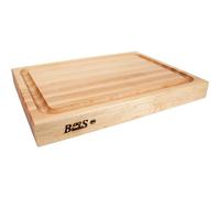 Boos Block Planche à Découper - Poignées En Acier Inoxydable - Rainure à Jus - Planche Erable d'Amérique Du Nord - Billot De Cuisine - Planche a Decouper Professionnelle - 51 x 38 x 6 cm