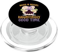 Boos & Booze : Halloween, Un Moment envoûtant pour Le Barman PopSockets PopGrip pour MagSafe
