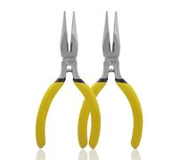 BOOSDEN Lot de 2 Pinces à Bec Long 13 cm, Mini Pinces à Bec Fin avec Coupe-Côté, Petites Pinces de Précision à Poignée Ergonomique pour Électronique, Artisanat, DIY, Fabrication de Bijoux