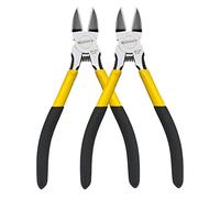 BOOSDEN Lot de 2 pinces coupantes de 16,5 cm, coupe-fil de précision, pinces coupantes latérales, coupe-fil à ressort, pinces coupantes latérales pour travaux manuels et fleurs artificielles