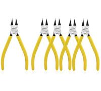 BOOSDEN Lot de 5 Pinces à Coupe Latérale 15 cm | Mini Ciseaux à Ressort de Précision | Pour Artisanat, Création de Bijoux, Maquettes | Fleurs Artificielles, Câbles Électroniques