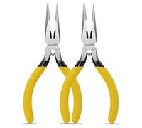 BOOSDEN Pince Bec Long 13cm Lot 2 Mini Précision Coupe-Côté Ergonomique