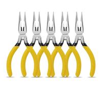 BOOSDEN Pince Bec Long 13cm Lot 5 Mini Précision Coupe-Côté Ergonomique