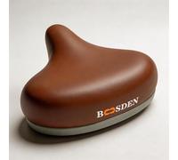 BOOSDEN Siège de vélo doux, coussin de selle en gel confortable, siège de vélo en mousse à mémoire de forme imperméable, idéal pour hommes et femmes sur vélo de route, VTT, vélo d'appartement, Marron
