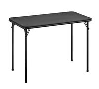 BOOSDEN Table Pliante, Table Camping Pliante, Table de Jardin, Table Pliante d'Intérieur et d'Extérieur, 97 * 46.5 * 70cm, Idéale pour Le Camping, la Salle à Manger, Le Pique-Nique, Noir