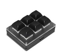 Booso 1 ensemble de touches de clavier personnalisables sans à 6 touches remplaçables à chaud, noir